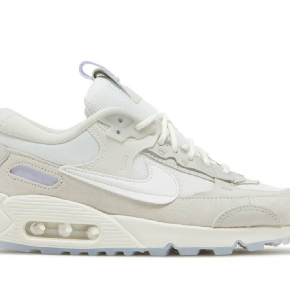 Womens AIR MAX 90 FUTURA WHITE LIGHT BONE